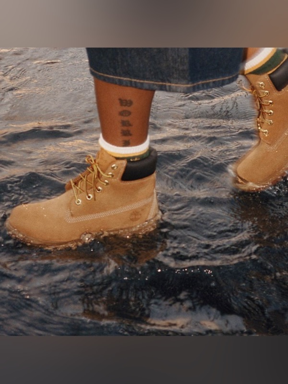 Classic Timberland Premium 6-Inch Waterproof Boots in the iconic wheat colorway